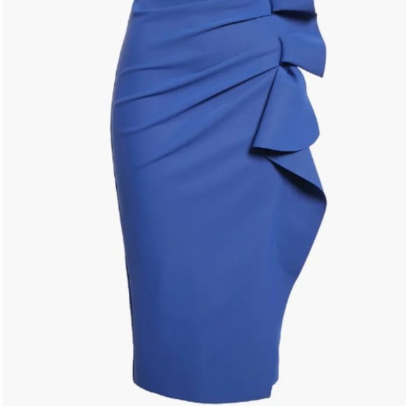 CHIARA BONI LA PETITE ROBE MARIANGELE NAUTICO COCKTAIL SHEATH DRESS 48 IT/ 12 US - Picture 8 of 8